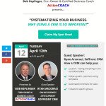 CRM FREE Webinar - Systematizing your business. Why a CRM is so important.
